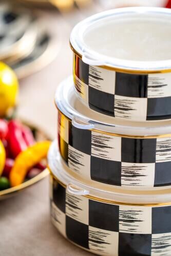 ACAR 3 LÜ EMAYE SAKLAMA KABI DAMA DEKOR