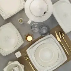 Kütahya Bone Mare 62 Parça Yemek Takımı BNMR62YT43011432
