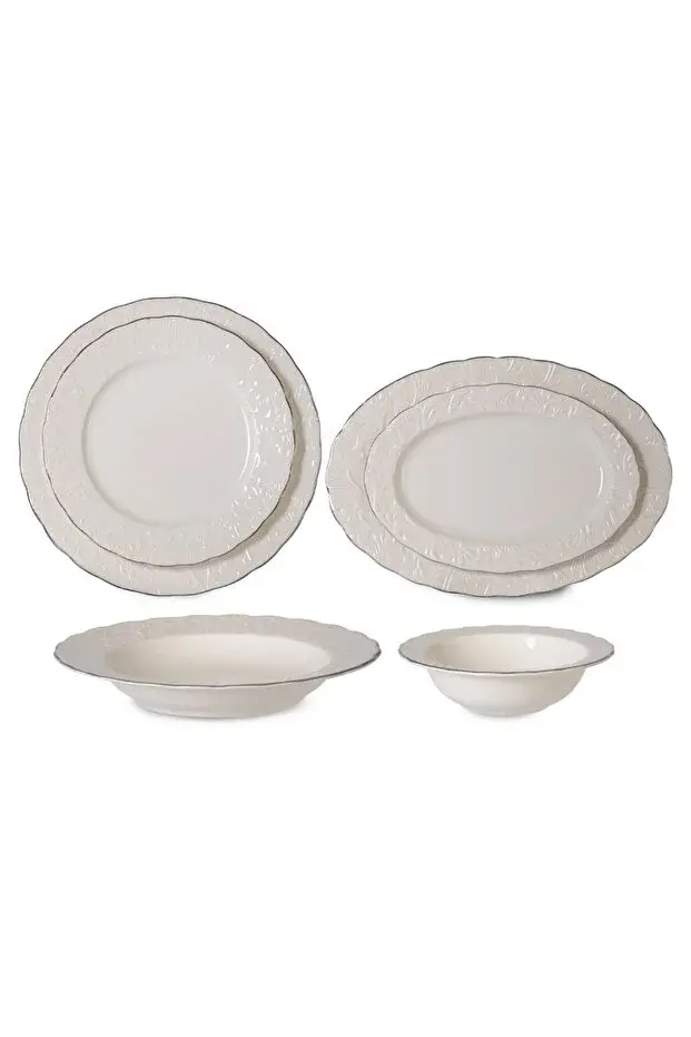 İPEK YALDIZLI PORSELEN 26 PRÇ YEMEK TAKIMI