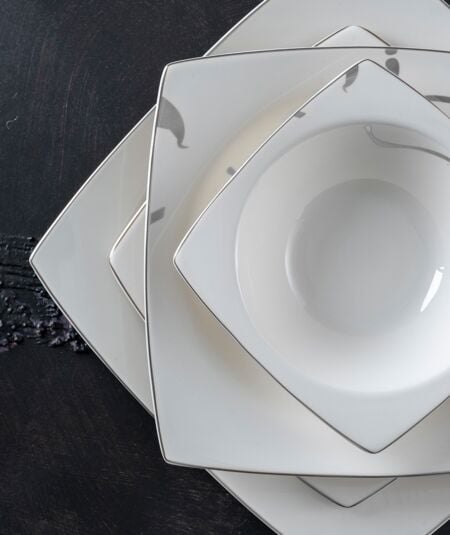 ACAR LAVINIA 60 PARÇA YEMEK TAKIMI SILVER