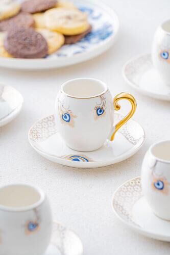 ACAR GOOD LUCK 6 LI KAHVE FİNCAN TAKIMI