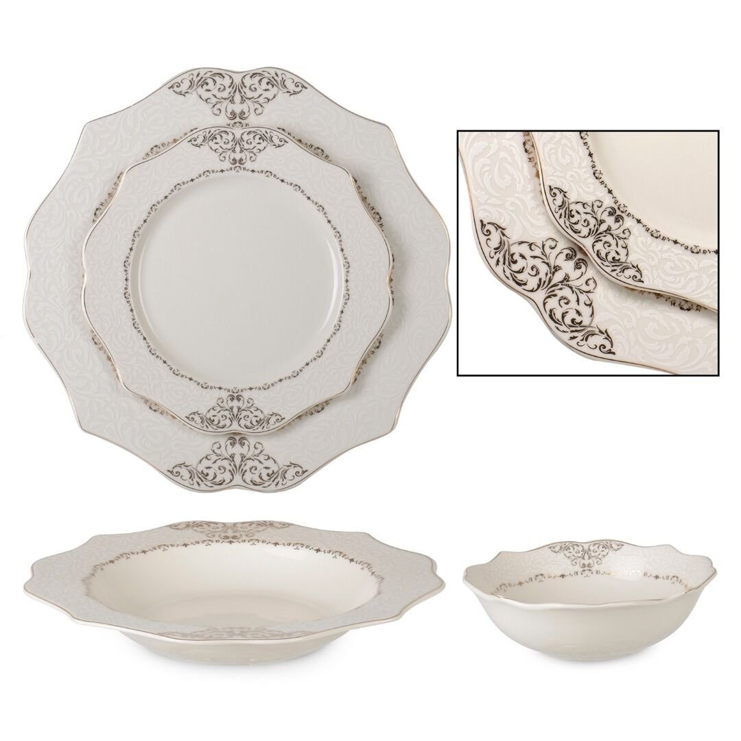 İPEK 24 PRÇ YEMEK TAKIMI EMBOOS