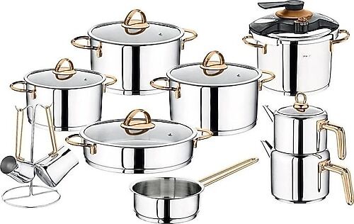 OMS  18 PCS  SİLİNDİR SETİ EZME ÇELİK KULP BAKIR