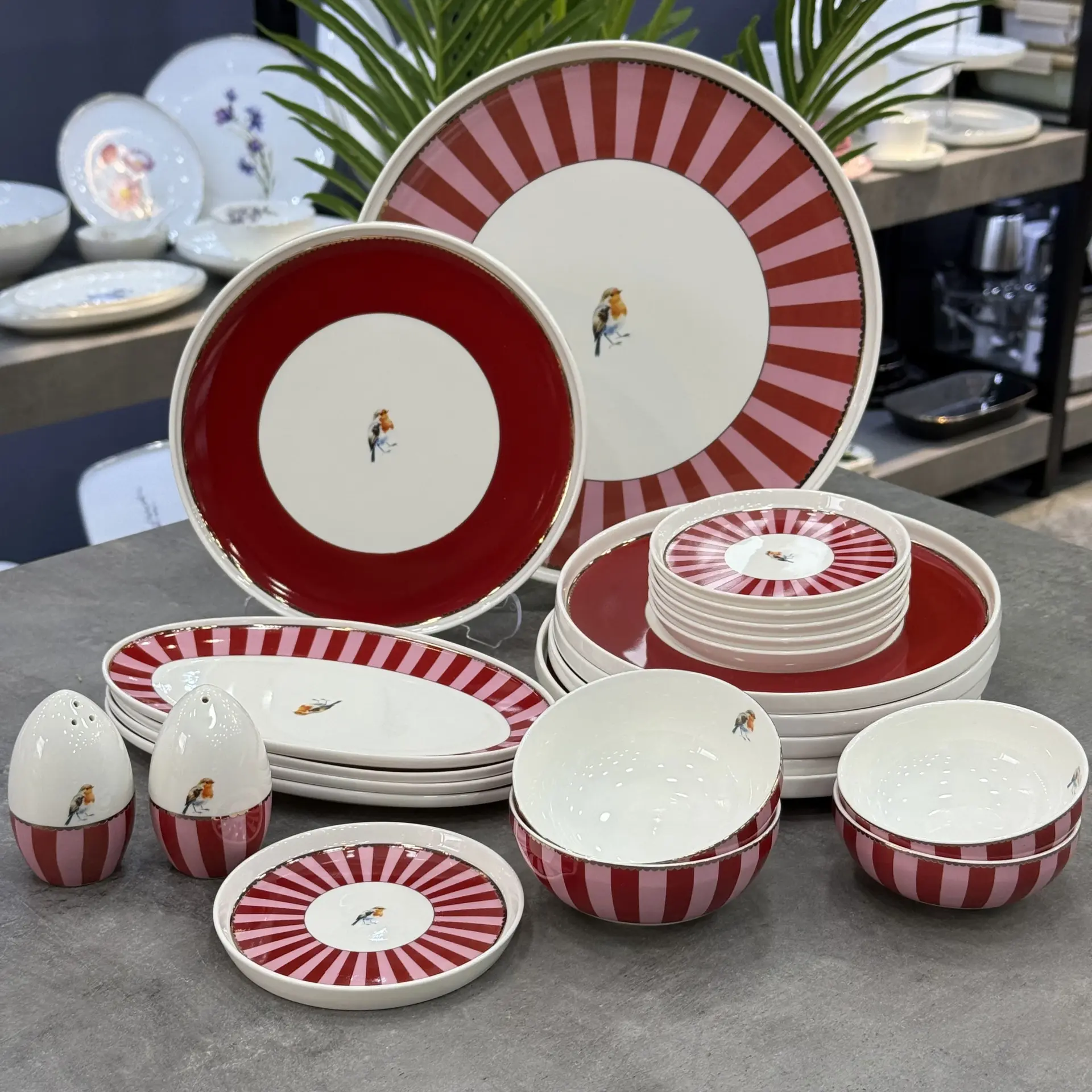 ACAR BIRDIE PORSELEN 6 KİŞİLİK 23 PRÇ KAHVALTI TK