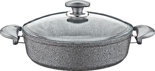 OMS 3310 Gri 24 cm Granit Karnıyarık Tenceresi