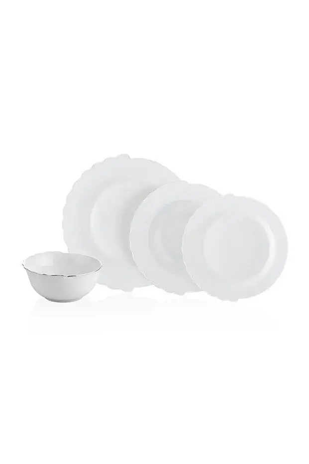 Neva N3522 Platin Hibrit 24 Parça 6 Kişilik Yemek