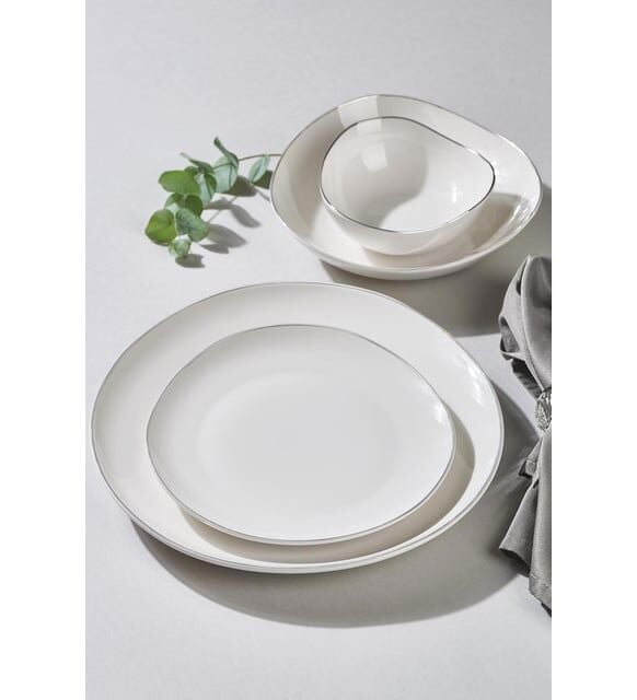 Neva N3524 Platin İkon 28 Parça 6 Kişilik Yemek Takımı