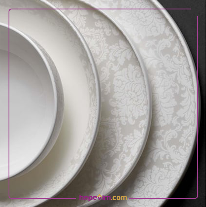 Neva N3539 Hera Elegans 28 Parça 6 Kişilik Yemek Takımı (Beyaz)