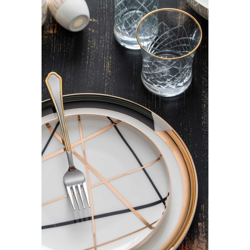 ACAR VİOLA 12 KİŞİLİK 57 PARÇA PORSELEN YEMEK TAKIMI