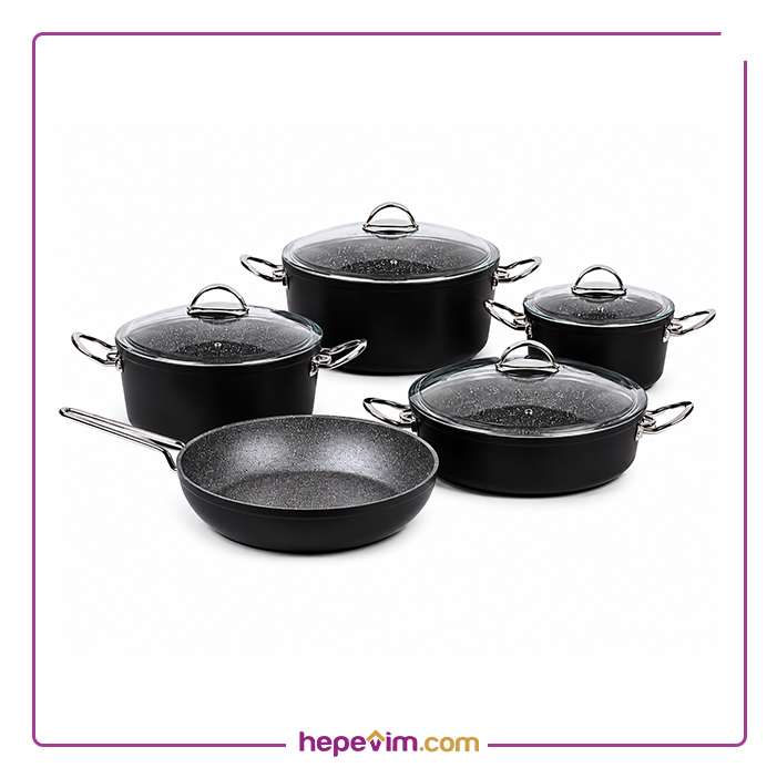 OMS 3002 9 Parça Granit Set