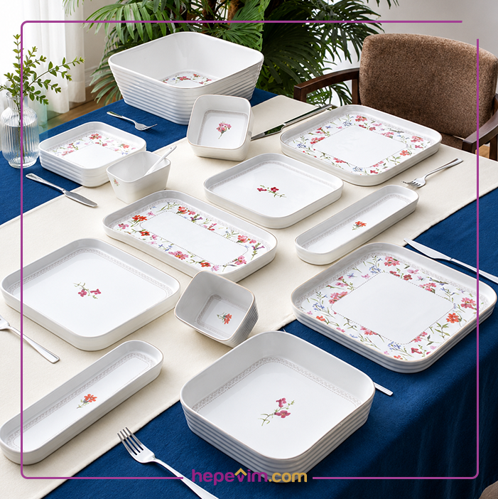 Aria 6 Kişilik 45 Parça Kahvaltı & Yemek Takımı