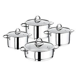 OMS 8 PCS SİLİNDİR ÇELİK SET SADE