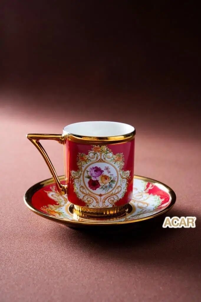 Acar SHP-08262 Castiel Karışık 6’lı Kahve Fincan Takımı – 90 ml