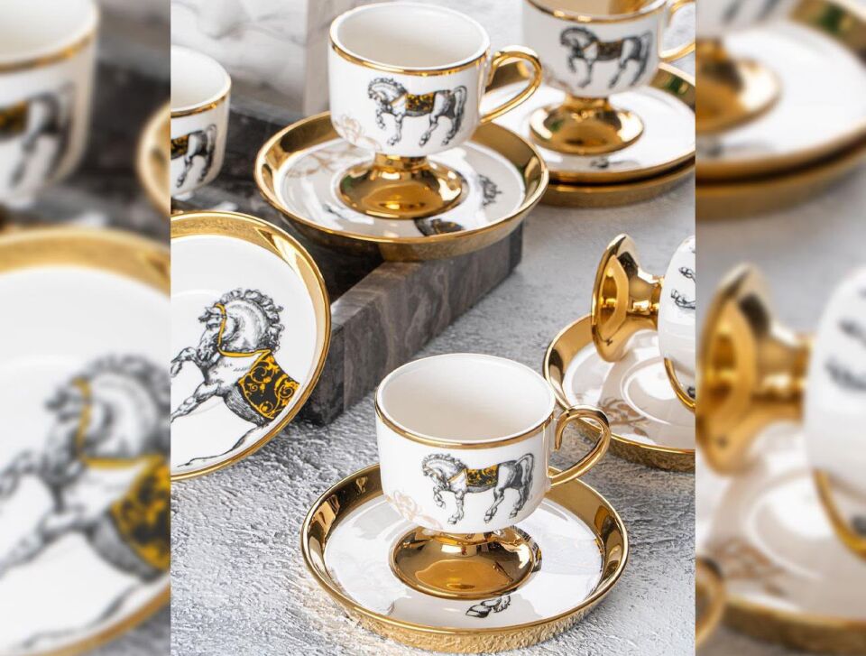 Acar Tamara 6 Kişilik Kahve Fincanı Takımı – 90 ml