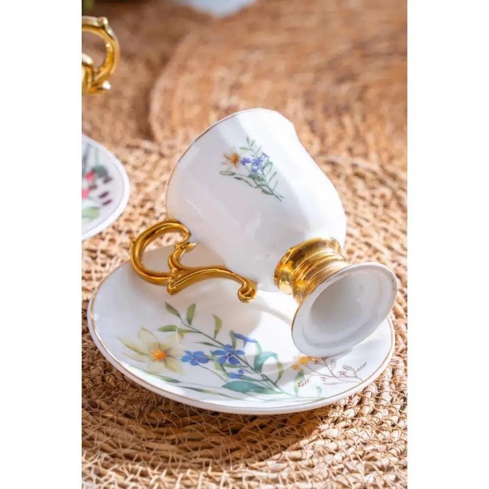 Acar KAI-07517 Lansy 6’lı Kahve Fincan Takımı Karışık – 90 ml