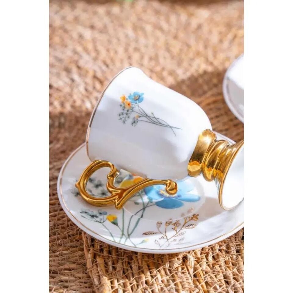 Acar KAI-07517 Lansy 6’lı Kahve Fincan Takımı Karışık – 90 ml