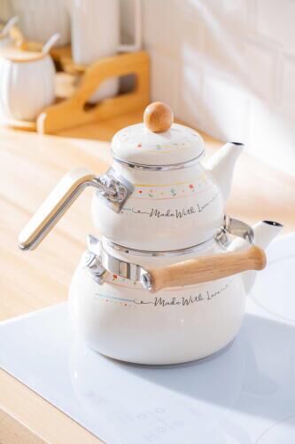 ACAR MADE WİTH LOVE EMAYE ÇAYDANLIK TAKIMI