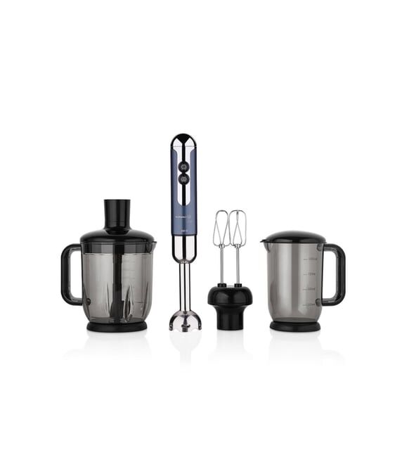 Korkmaz A447-13 Mia Mega Azura/Krom Blender Set (Mavi)