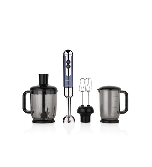 Korkmaz A447-13 Mia Mega Azura/Krom Blender Set (Mavi)